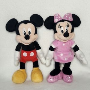 Disney Mickey Mouse And Minnie Mouse Plush Dolls